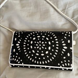 Cute black & white clutch